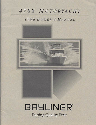 Bayliner 4788 Motoryacht Owner’s Manual