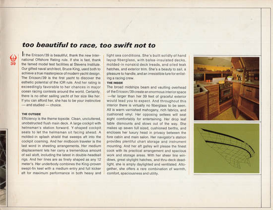 Ericson 39 Brochure