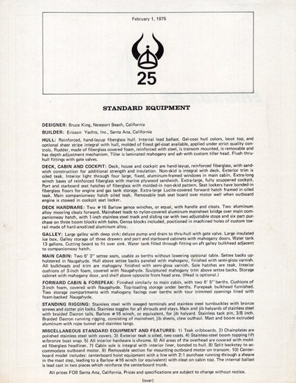 Ericson 25 Digital Brochure Package (1970s)