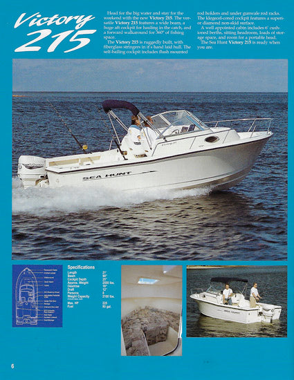 Sea Hunt 2001 Brochure – SailInfo I boatbrochure.com