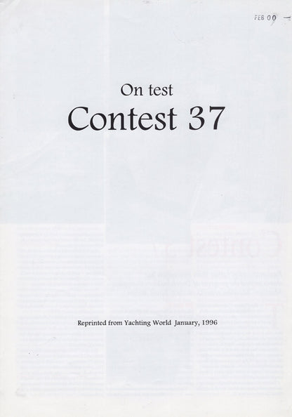 Contest 37 Yaching World Magazine Reprint Brochure