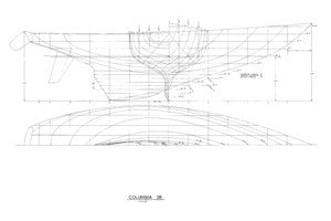 Columbia 38 Lines Plan