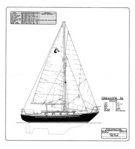 Pacific Seacraft Crealock 34 Sail Plan