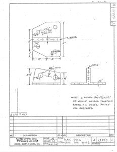 Westsail 42 Staysail Plate Deck Plan