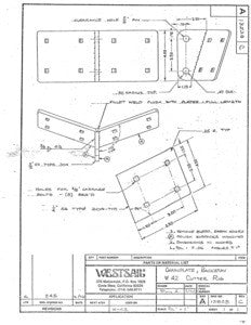 Westsail 42 Backstay Chainplate Plan