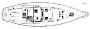 C&C Landfall 48 Deck Plan