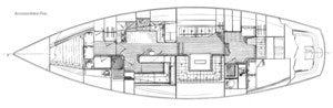 C&C Landfall 48 Interior Plan