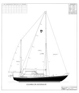 Columbia 56 Sail Plan