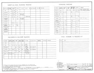 Columbia 56 Rigging Specifications Plan - Short Rig