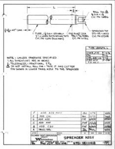 Columbia Yachts Spreader Assembly Plan