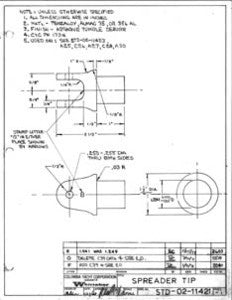 Columbia Yachts Spreader Tip Plan