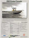 Sport Craft 260 Center Console Brochure