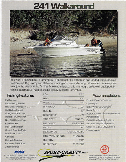 Sport Craft 241 Walkaround Brochure
