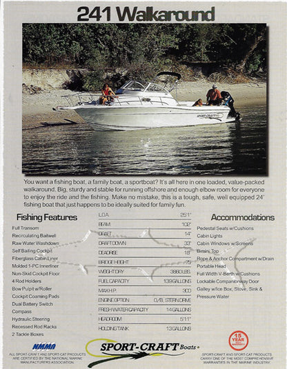Sport Craft 241 Walkaround Brochure