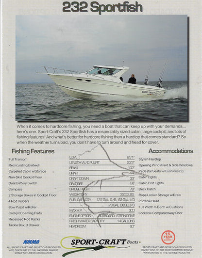 Sport Craft 232 Sportfish Brochure