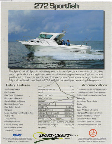 Sport Craft 272 Sportfish Brochure