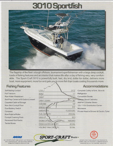 Sport Craft 3010 Sportfish Brochure