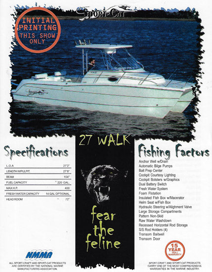 Sport Cat 27 Walkaround Brochure