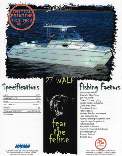 Sport Cat 27 Walkaround Brochure