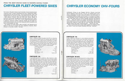 Chrysler 1971 Inboard Engines Brochure