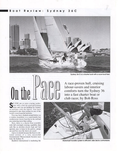 Sydney 36C Magazine Reprint Brochure