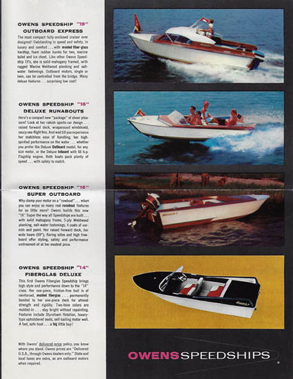 Owens 1958 Speedship Brochure