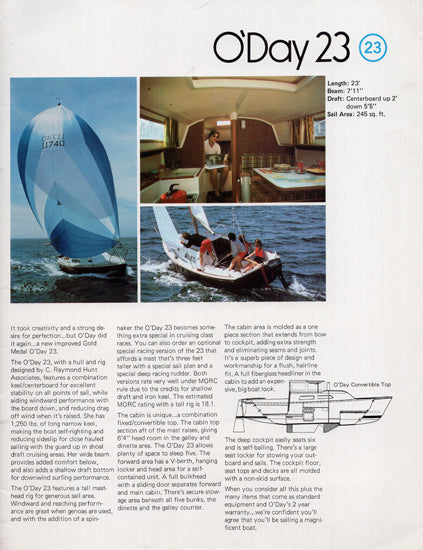 O'Day 1974 Brochure