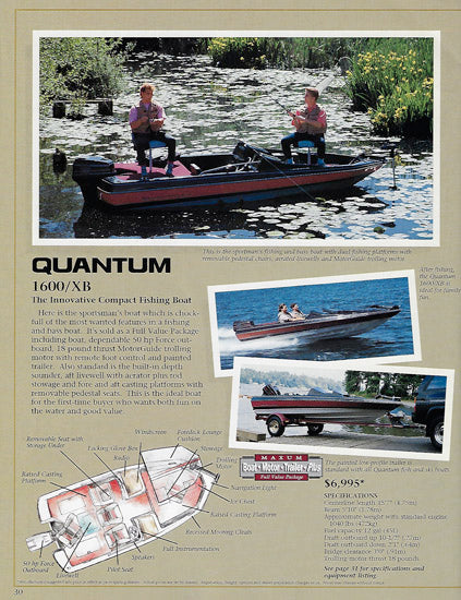 Maxum 1990 Brochure