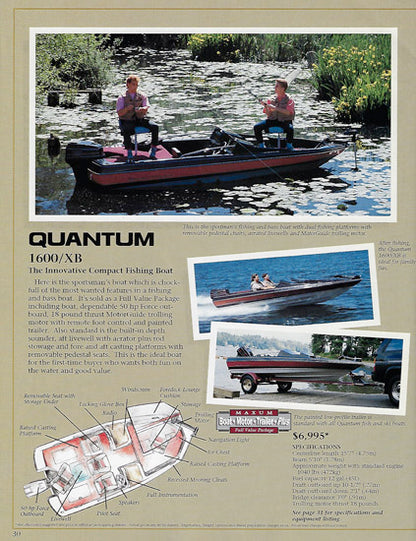 Maxum 1990 Brochure