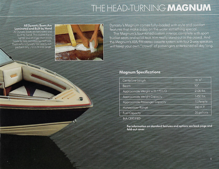 Dynasty 1986 Brochure