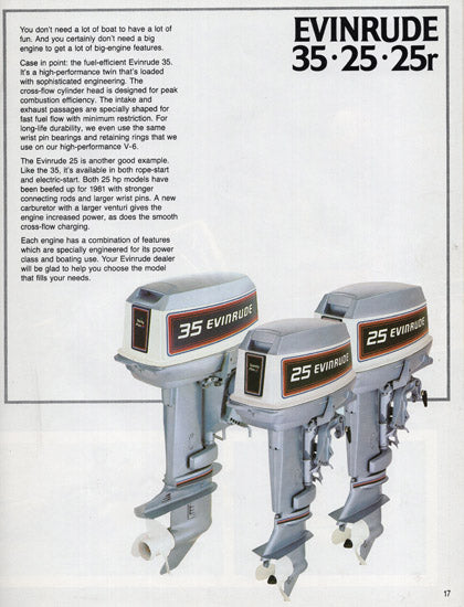 Evinrude 1981 Outboard Brochure