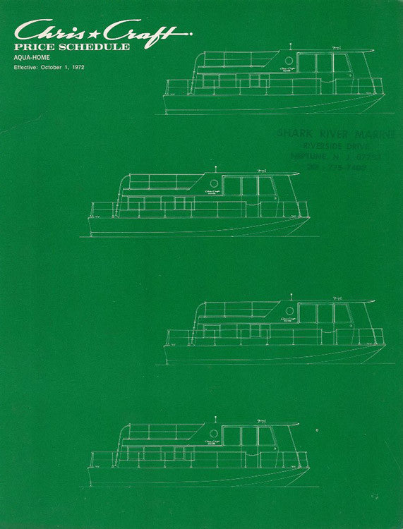 Chris Craft 1973 Aqua Home 34 Price List