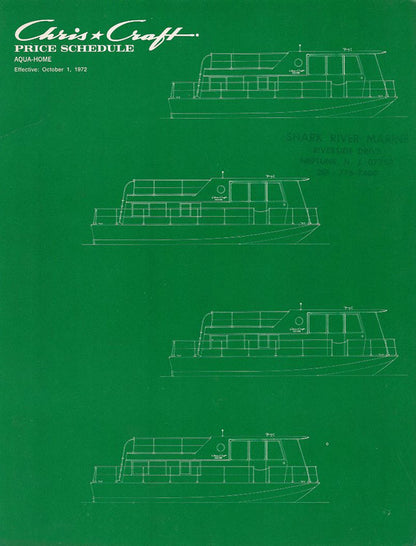 Chris Craft 1973 Aqua Home 34 Price List
