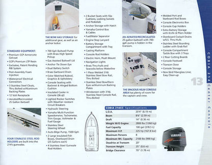 Cobia 2001 Brochure