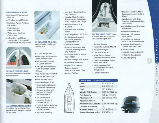 Cobia 2001 Brochure