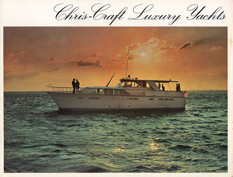 Chris Craft 1972 Luxury Yachts Brochure