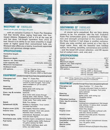 Chrysler 1966 Boats Brochure