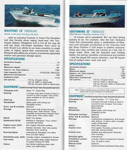 Chrysler 1966 Boats Brochure