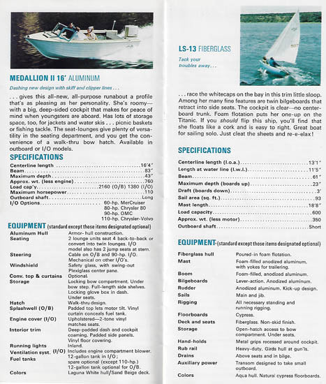 Chrysler 1966 Boats Brochure
