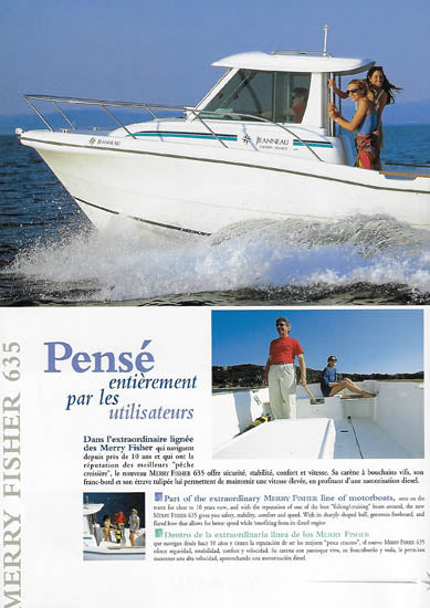 Jeanneau Merry Fisher 635 Brochure – SailInfo I boatbrochure.com