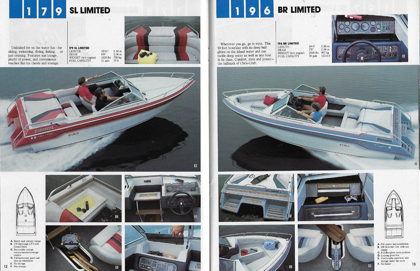 Chris Craft 1986 Sport Boats Brochure