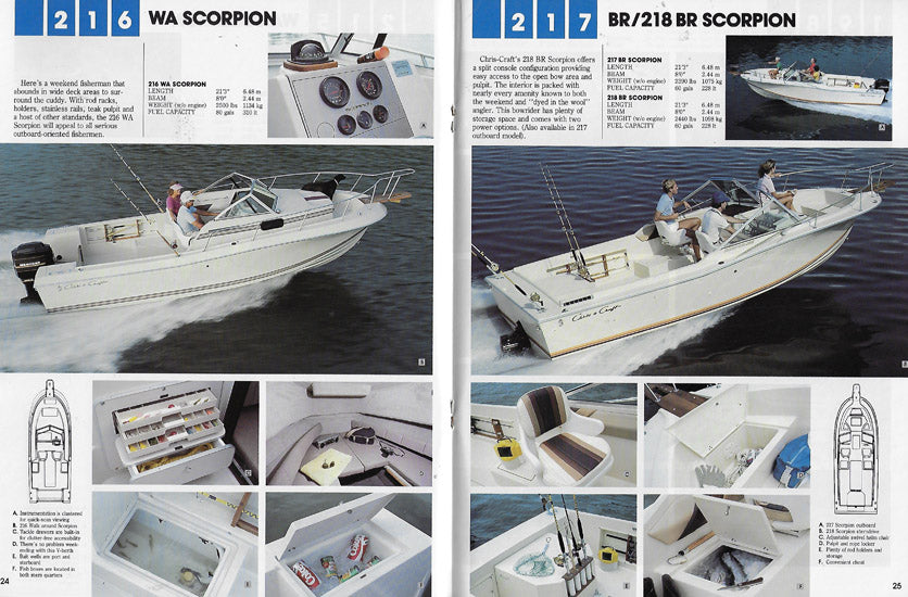 Chris Craft 1986 Sport Boats Brochure