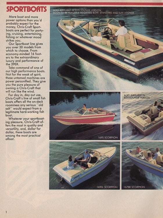 Chris Craft 1984 Brochure