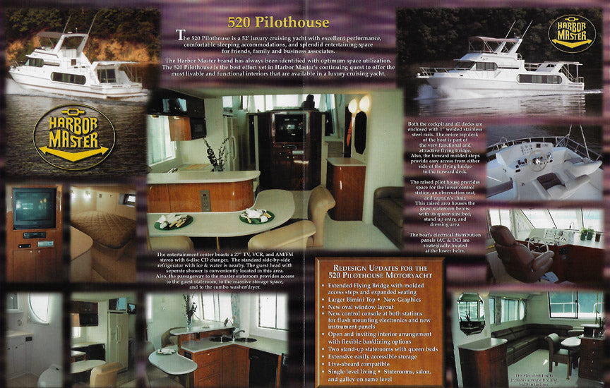 Harbor Master 520 Pilothouse Motoryacht Brochure