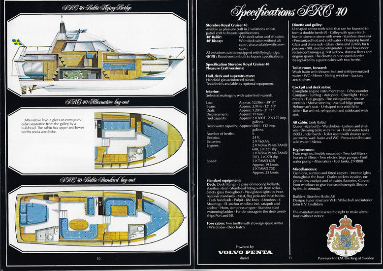 Storebro Royal Cruiser 40 Baltic / Biscay Brochure