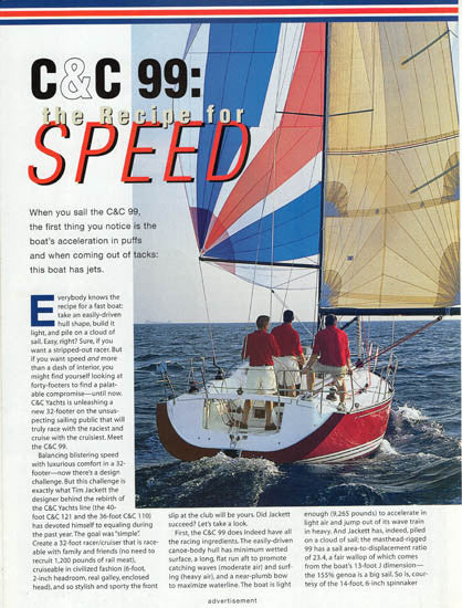 c&c 99 sailboat data