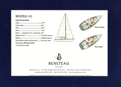 Beneteau 411 Brochure