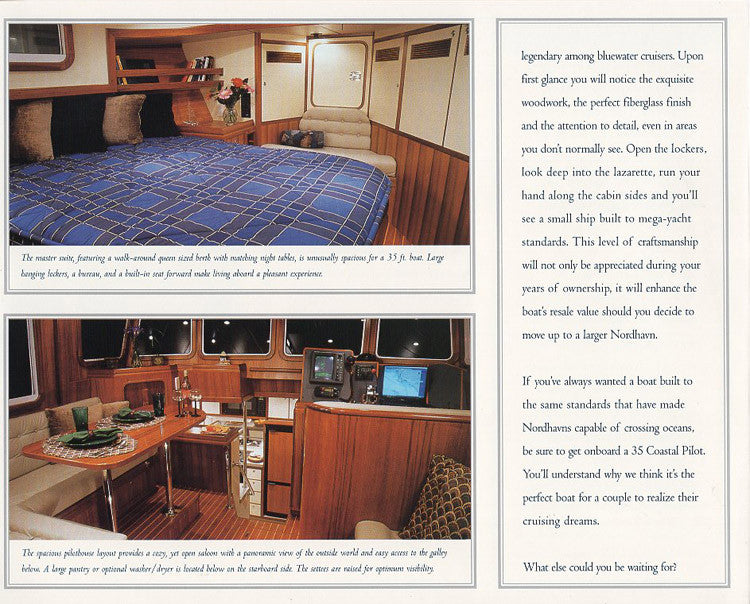 Nordhavn 35 Coastal Cruiser Brochure Package