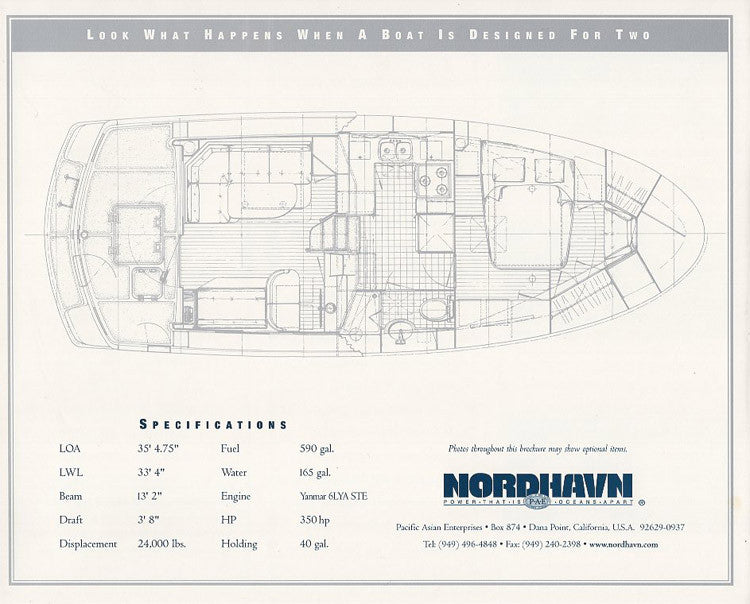 Nordhavn 35 Coastal Cruiser Brochure Package