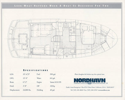Nordhavn 35 Coastal Cruiser Brochure Package